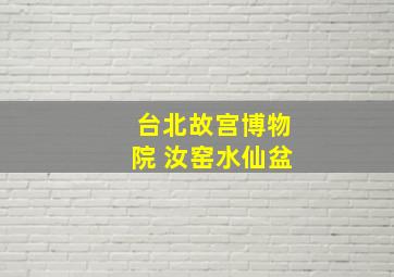 台北故宫博物院 汝窑水仙盆